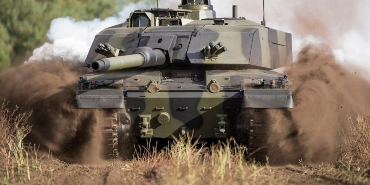 Тяжелый танк Challenger-2 рекламная акция британского премьера Сунака