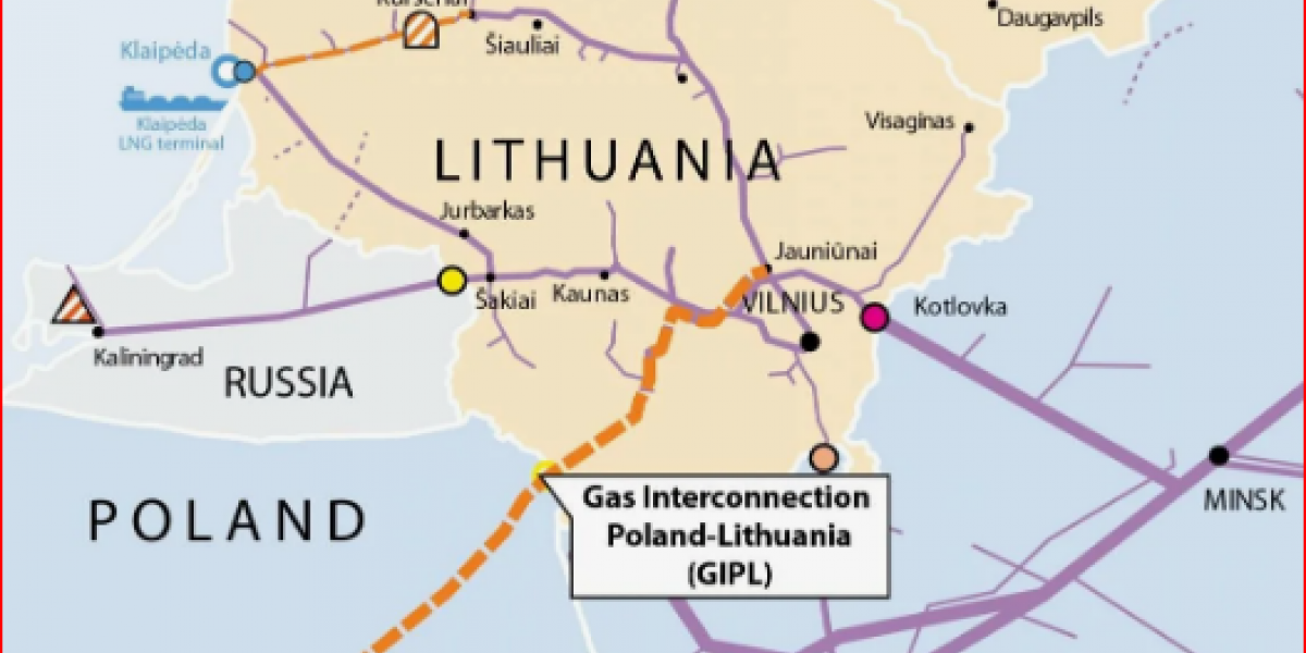 Литва разбирает газопровод из-за надписи на русском языке