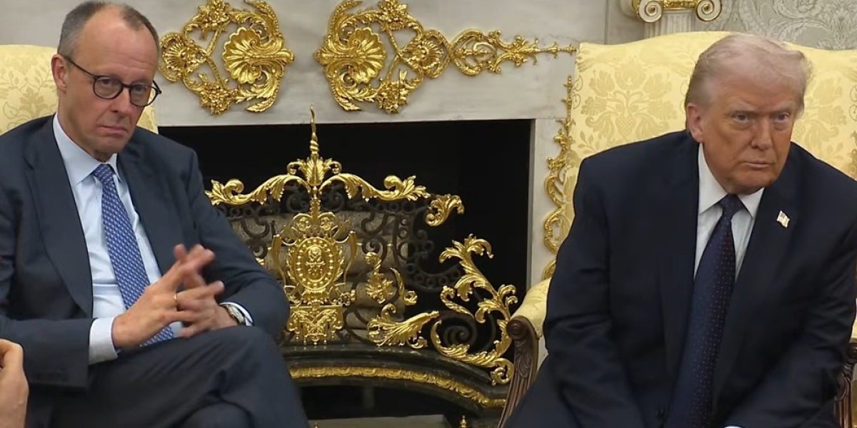 «Колосс на глиняных ногах»: Мерц приехал в Белый дом уговаривать Трампа додавить Россию «Колосс на глиняных ногах»: Мерц приехал в Белый дом уговаривать Трампа додавить Россию